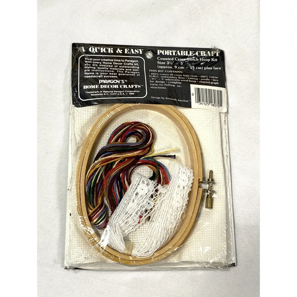 home decor craft counted cross stitch hoop kit 8070 paragon needle craft‎